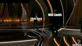 Will Smith slaps Chris Rock (extreme) meme template