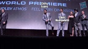 Avengers cast: Evans - Hemsworth bromance meme template